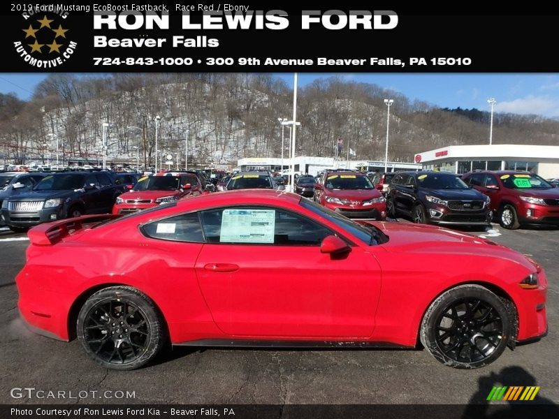 Race Red / Ebony 2019 Ford Mustang EcoBoost Fastback