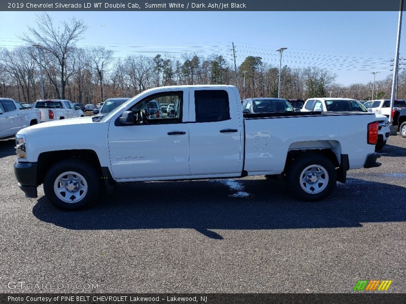 Summit White / Dark Ash/Jet Black 2019 Chevrolet Silverado LD WT Double Cab
