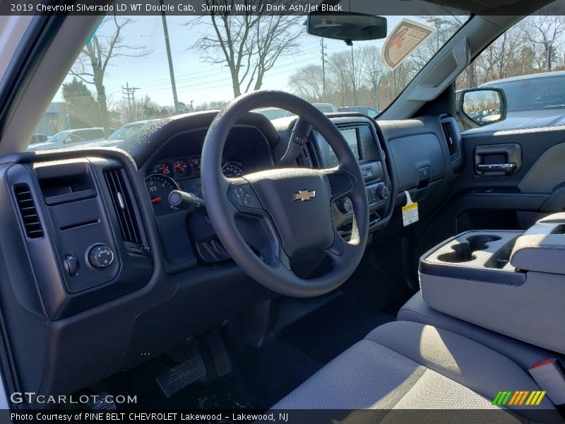 Summit White / Dark Ash/Jet Black 2019 Chevrolet Silverado LD WT Double Cab
