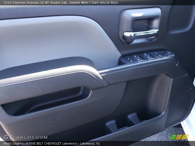 Summit White / Dark Ash/Jet Black 2019 Chevrolet Silverado LD WT Double Cab