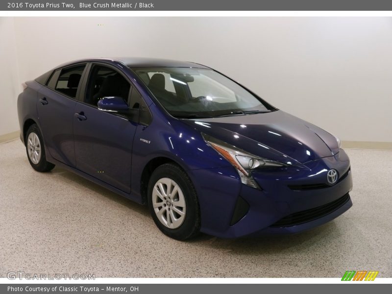 Blue Crush Metallic / Black 2016 Toyota Prius Two