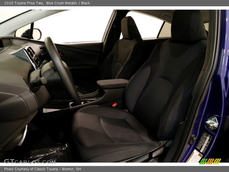 Blue Crush Metallic / Black 2016 Toyota Prius Two