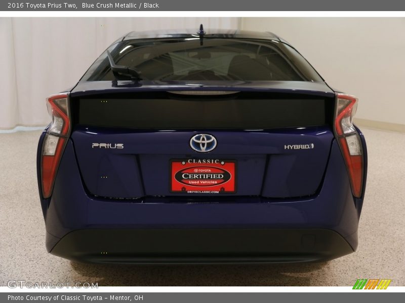 Blue Crush Metallic / Black 2016 Toyota Prius Two