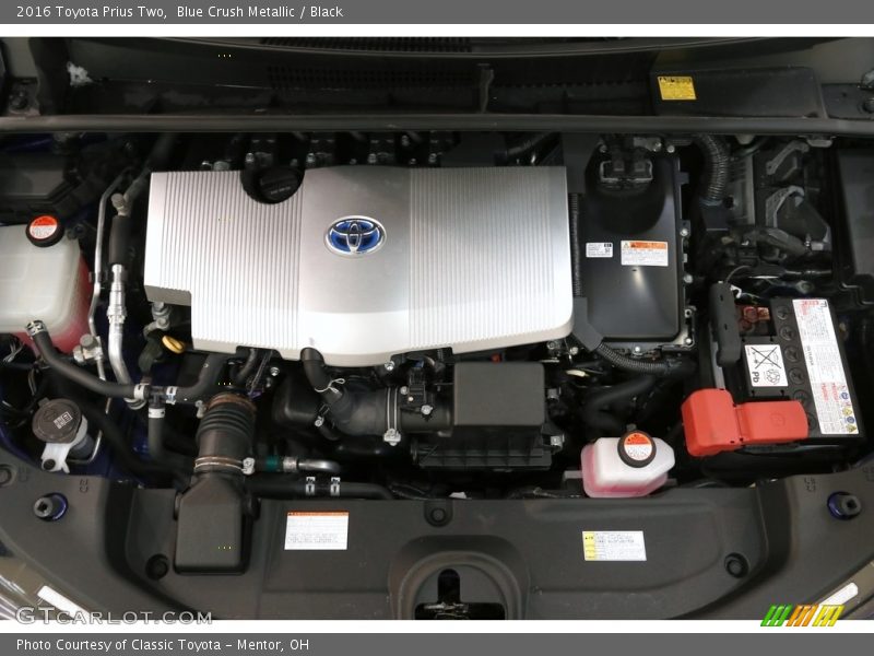 Blue Crush Metallic / Black 2016 Toyota Prius Two