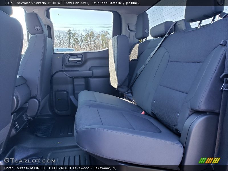Satin Steel Metallic / Jet Black 2019 Chevrolet Silverado 1500 WT Crew Cab 4WD