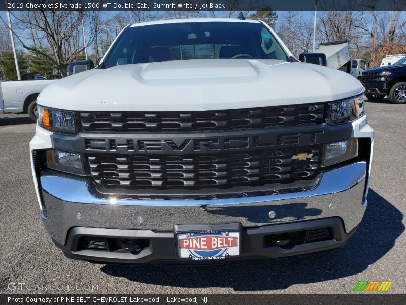 Summit White / Jet Black 2019 Chevrolet Silverado 1500 WT Double Cab