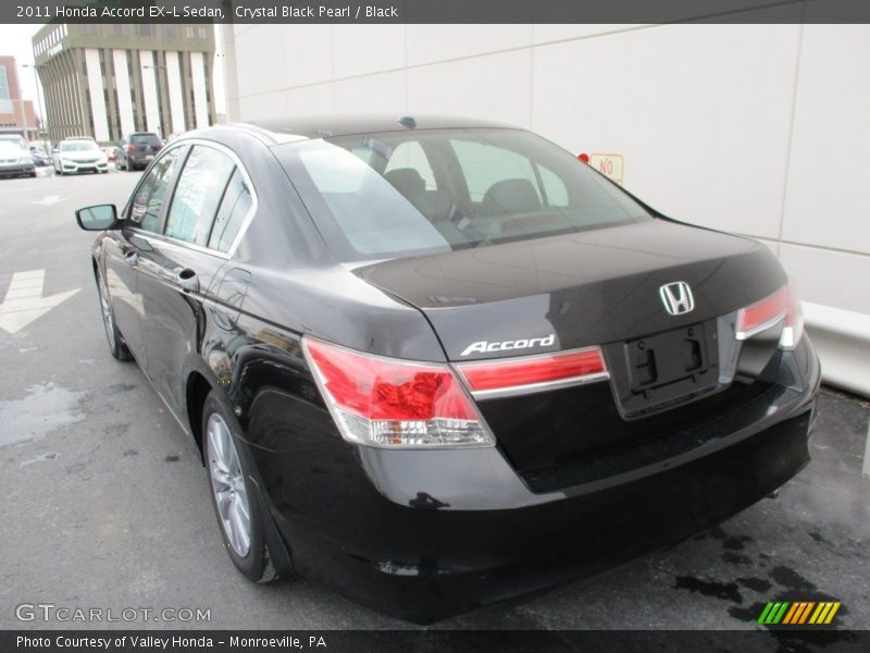 Crystal Black Pearl / Black 2011 Honda Accord EX-L Sedan