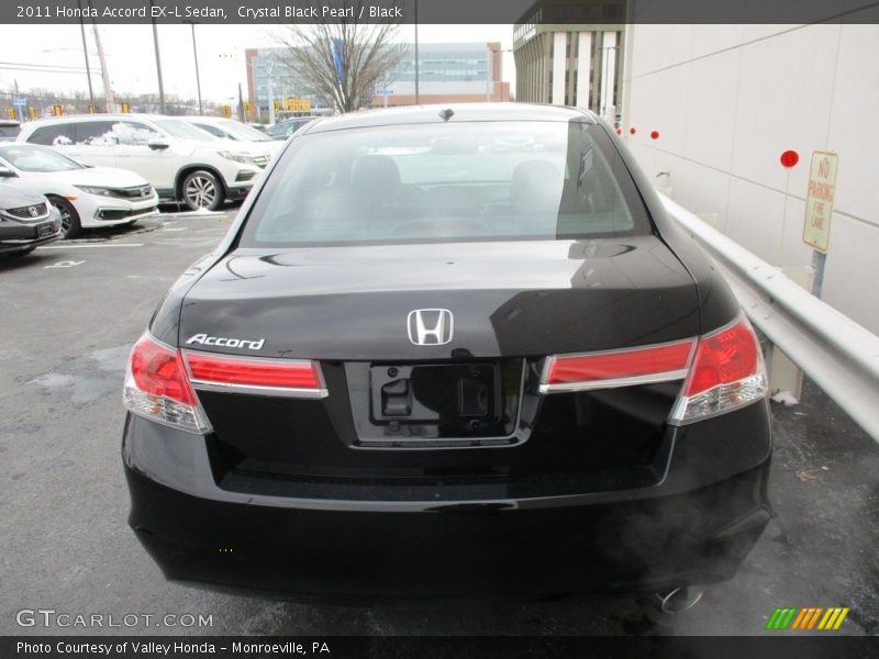 Crystal Black Pearl / Black 2011 Honda Accord EX-L Sedan