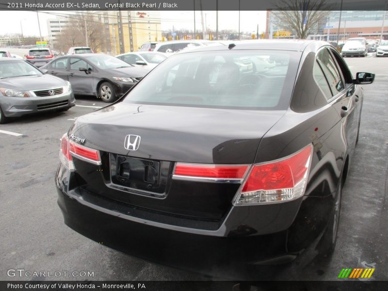 Crystal Black Pearl / Black 2011 Honda Accord EX-L Sedan