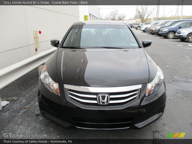Crystal Black Pearl / Black 2011 Honda Accord EX-L Sedan