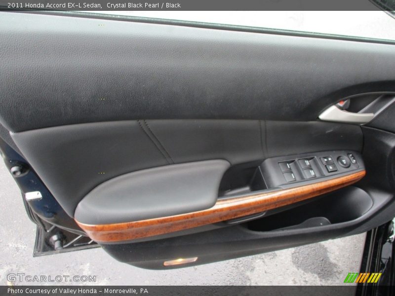 Crystal Black Pearl / Black 2011 Honda Accord EX-L Sedan