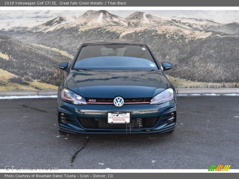 Great Falls Green Metallic / Titan Black 2018 Volkswagen Golf GTI SE