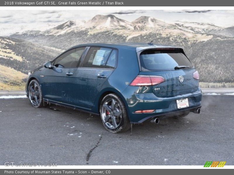 Great Falls Green Metallic / Titan Black 2018 Volkswagen Golf GTI SE