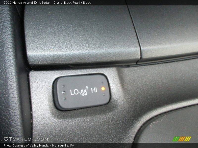 Crystal Black Pearl / Black 2011 Honda Accord EX-L Sedan
