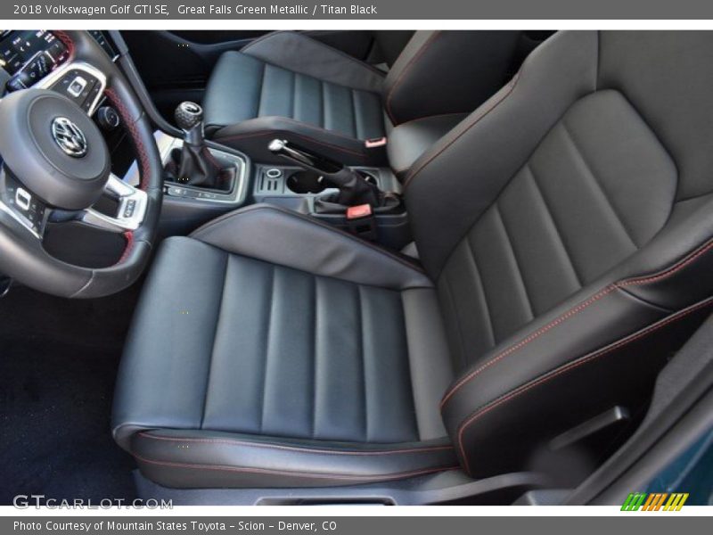 Great Falls Green Metallic / Titan Black 2018 Volkswagen Golf GTI SE