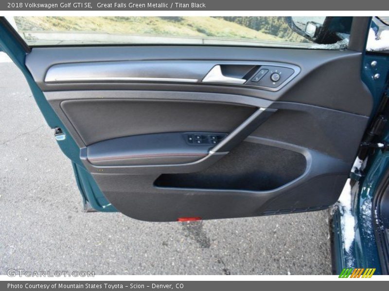 Great Falls Green Metallic / Titan Black 2018 Volkswagen Golf GTI SE