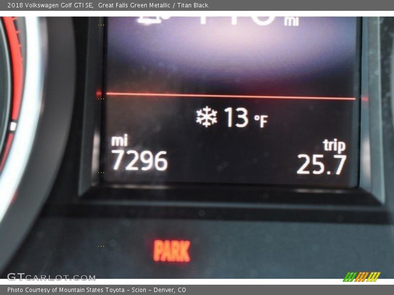 Great Falls Green Metallic / Titan Black 2018 Volkswagen Golf GTI SE