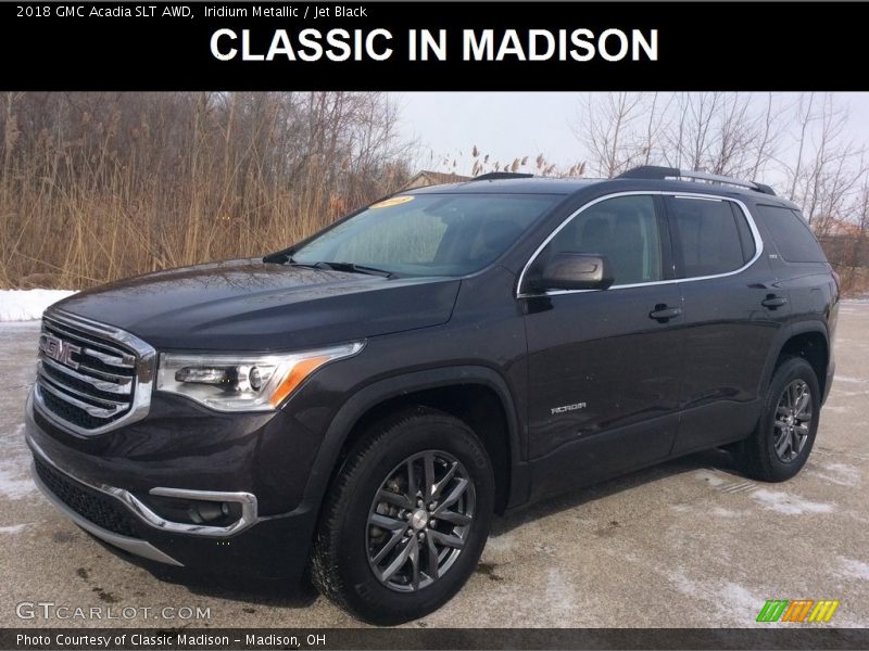 Iridium Metallic / Jet Black 2018 GMC Acadia SLT AWD