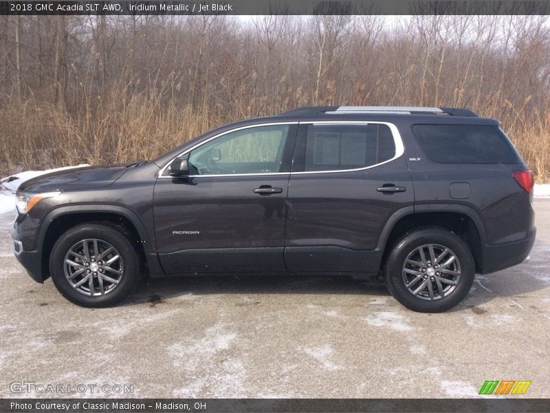 Iridium Metallic / Jet Black 2018 GMC Acadia SLT AWD