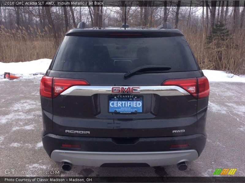 Iridium Metallic / Jet Black 2018 GMC Acadia SLT AWD