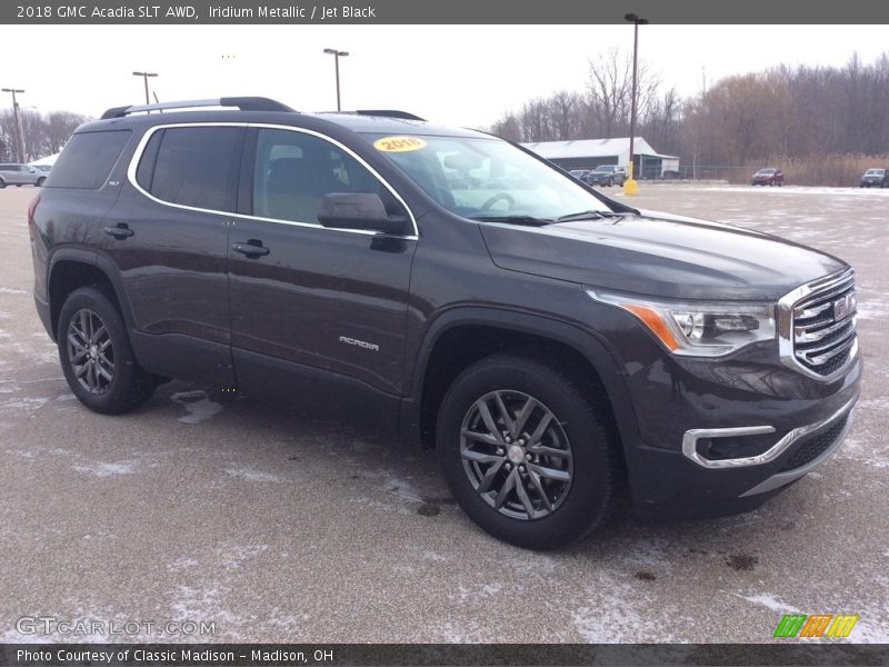 Iridium Metallic / Jet Black 2018 GMC Acadia SLT AWD