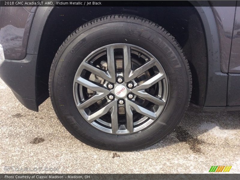 Iridium Metallic / Jet Black 2018 GMC Acadia SLT AWD