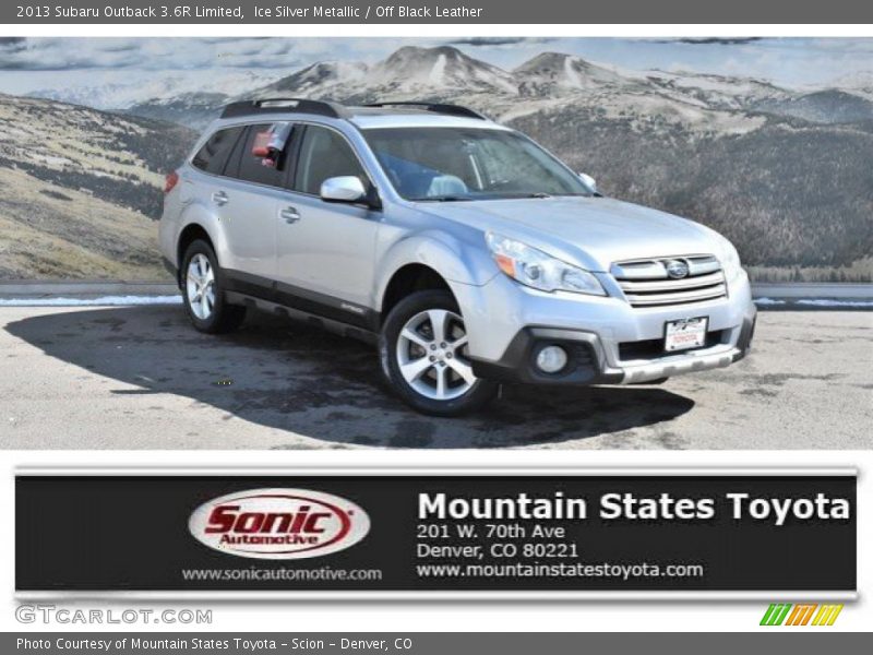 Ice Silver Metallic / Off Black Leather 2013 Subaru Outback 3.6R Limited