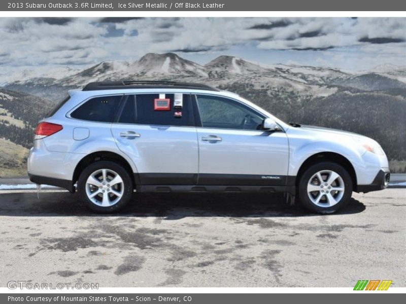 Ice Silver Metallic / Off Black Leather 2013 Subaru Outback 3.6R Limited