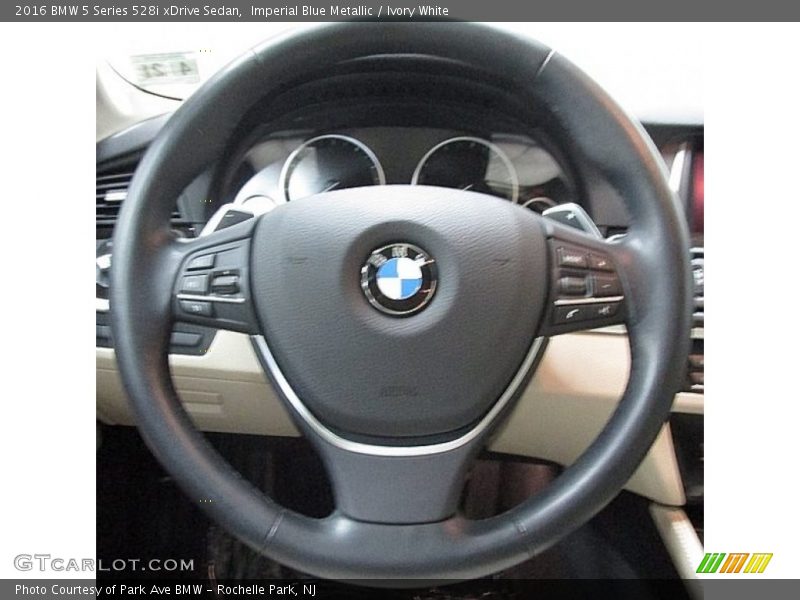 Imperial Blue Metallic / Ivory White 2016 BMW 5 Series 528i xDrive Sedan
