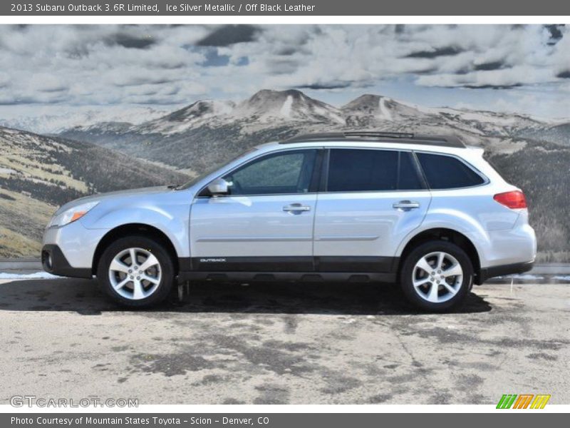 Ice Silver Metallic / Off Black Leather 2013 Subaru Outback 3.6R Limited