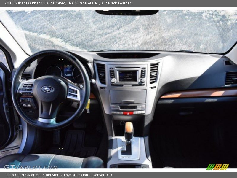 Ice Silver Metallic / Off Black Leather 2013 Subaru Outback 3.6R Limited