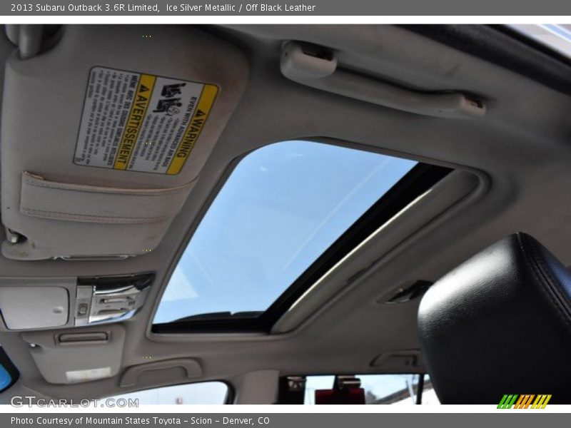 Ice Silver Metallic / Off Black Leather 2013 Subaru Outback 3.6R Limited