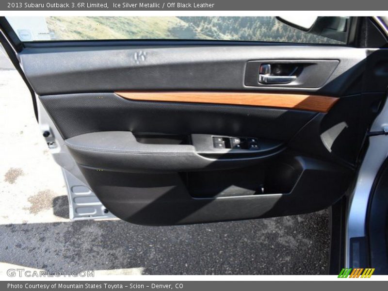 Ice Silver Metallic / Off Black Leather 2013 Subaru Outback 3.6R Limited