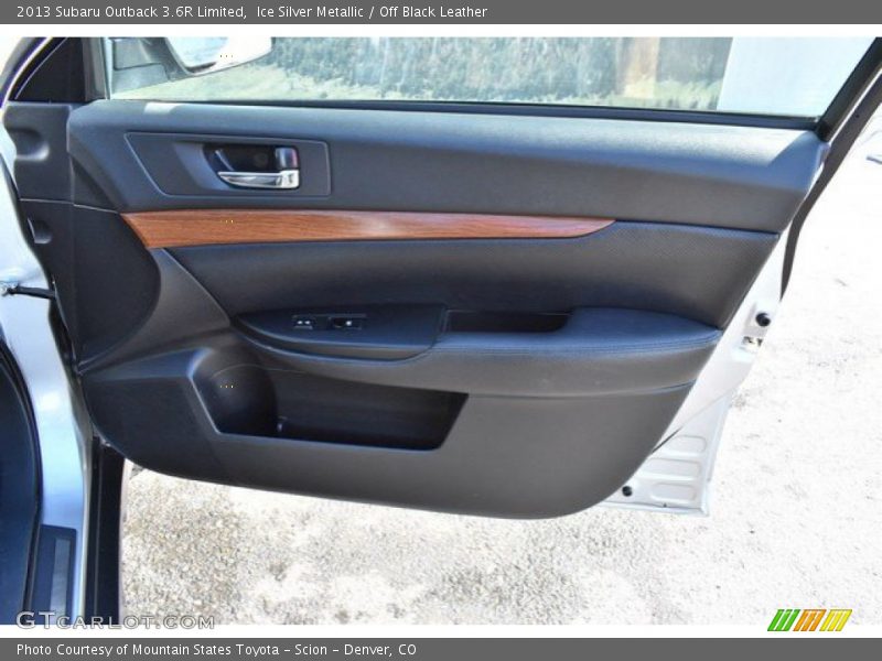 Ice Silver Metallic / Off Black Leather 2013 Subaru Outback 3.6R Limited