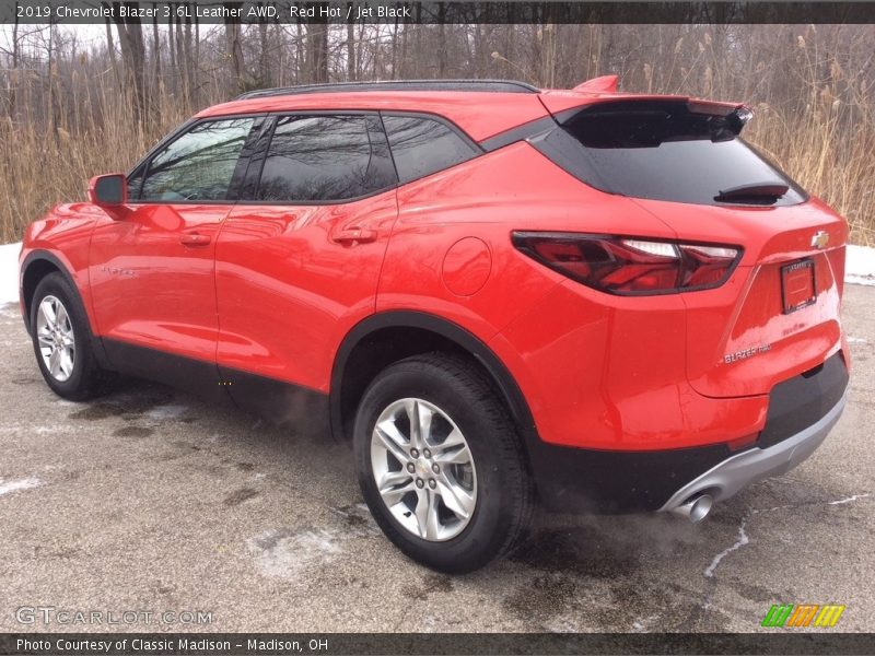 Red Hot / Jet Black 2019 Chevrolet Blazer 3.6L Leather AWD