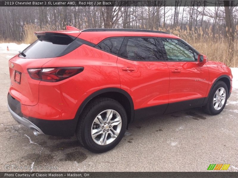 Red Hot / Jet Black 2019 Chevrolet Blazer 3.6L Leather AWD