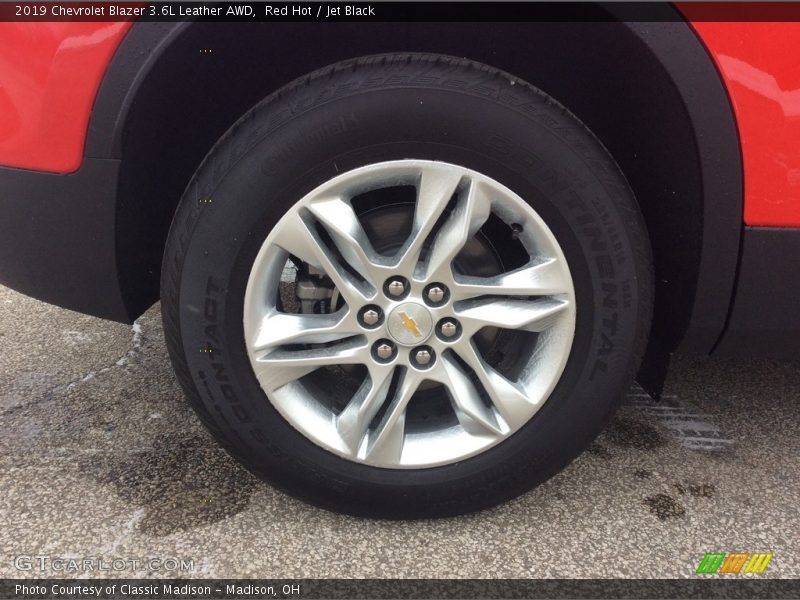 Red Hot / Jet Black 2019 Chevrolet Blazer 3.6L Leather AWD