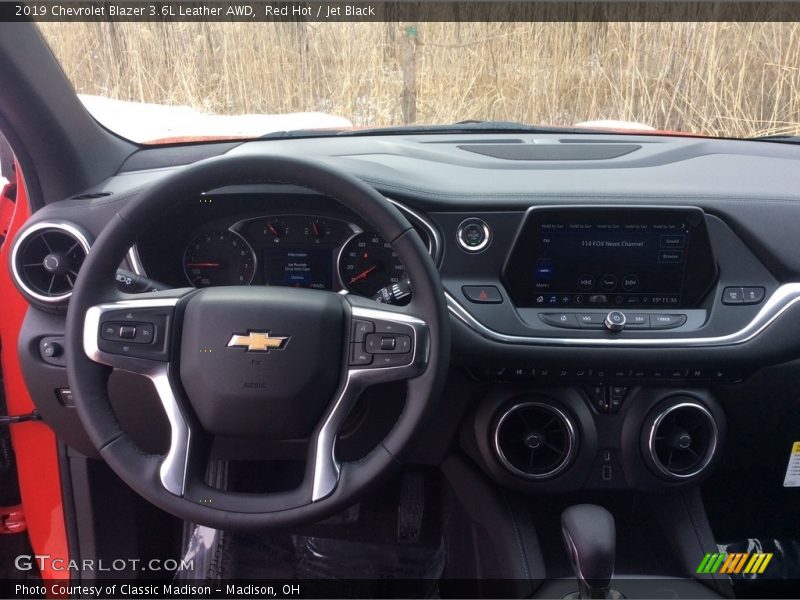 Red Hot / Jet Black 2019 Chevrolet Blazer 3.6L Leather AWD