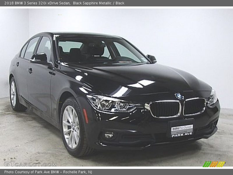 Black Sapphire Metallic / Black 2018 BMW 3 Series 320i xDrive Sedan