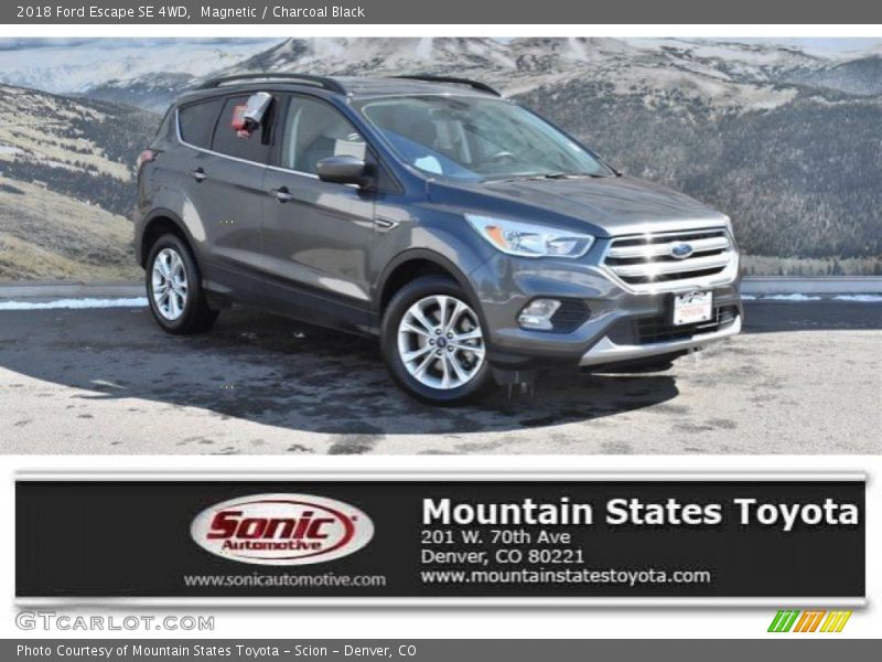 Magnetic / Charcoal Black 2018 Ford Escape SE 4WD