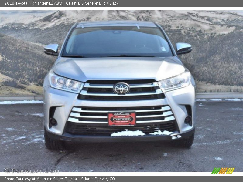 Celestial Silver Metallic / Black 2018 Toyota Highlander LE AWD