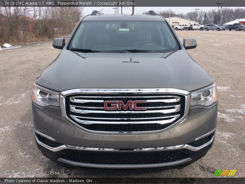 Pepperdust Metallic / Cocoa/Light Ash Gray 2019 GMC Acadia SLT AWD