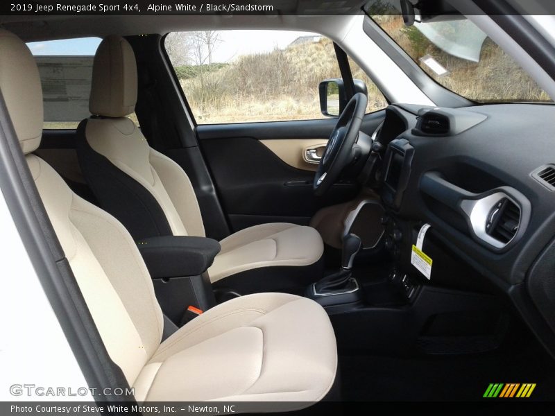 Alpine White / Black/Sandstorm 2019 Jeep Renegade Sport 4x4