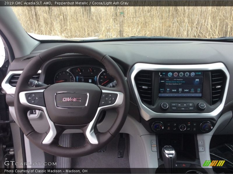 Pepperdust Metallic / Cocoa/Light Ash Gray 2019 GMC Acadia SLT AWD