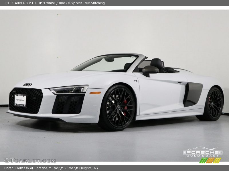 Ibis White / Black/Express Red Stitching 2017 Audi R8 V10