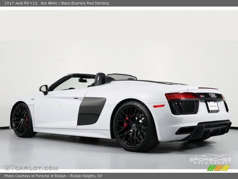 Ibis White / Black/Express Red Stitching 2017 Audi R8 V10