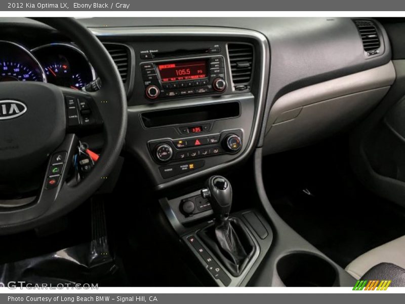 Ebony Black / Gray 2012 Kia Optima LX