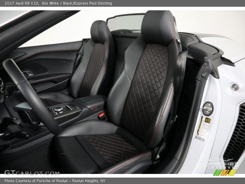 Ibis White / Black/Express Red Stitching 2017 Audi R8 V10