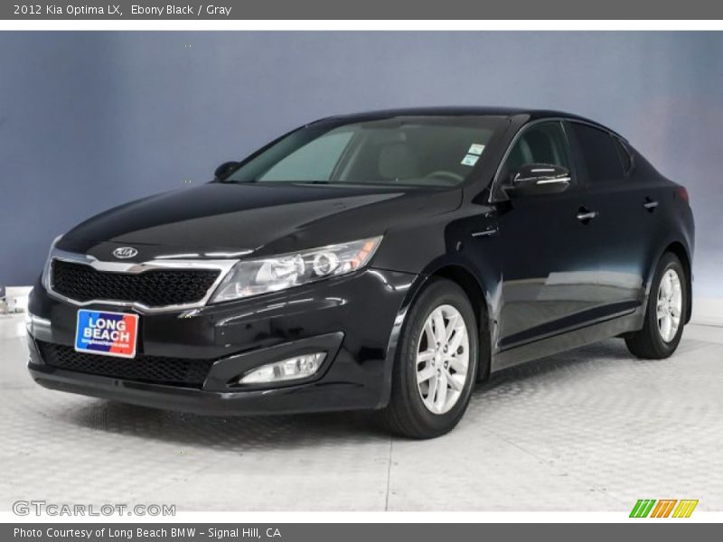 Ebony Black / Gray 2012 Kia Optima LX