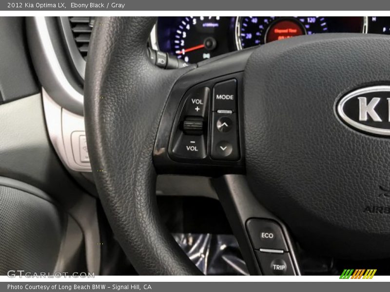 Ebony Black / Gray 2012 Kia Optima LX